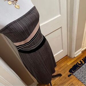 90's 2000's The Limited Striped Strapless Slinky Tube Dress Women's Medium